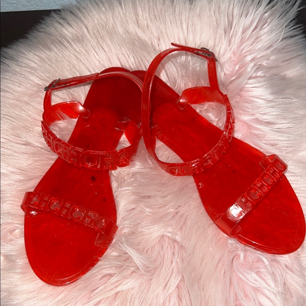 Carolina Herrera Vibrant Red Sandals